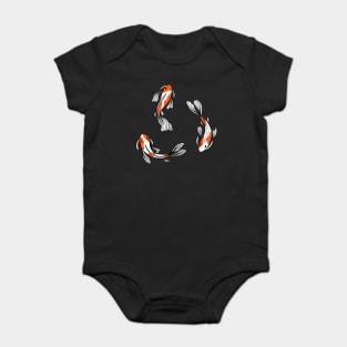 Cute Japanese koi fish illustration Baby Bodysuit